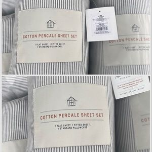NEW! 2 Hearth & Hand Twin Cotton Percale Sheet Sets